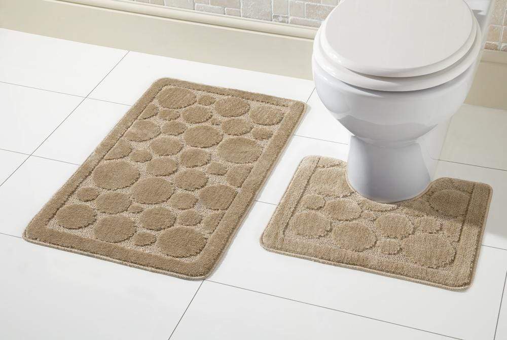 OLIVIA ROCCO Cali Bath Mat And Pedestal Set Ultra Soft Non Slip Highly Absorbent - Joe’s Haven