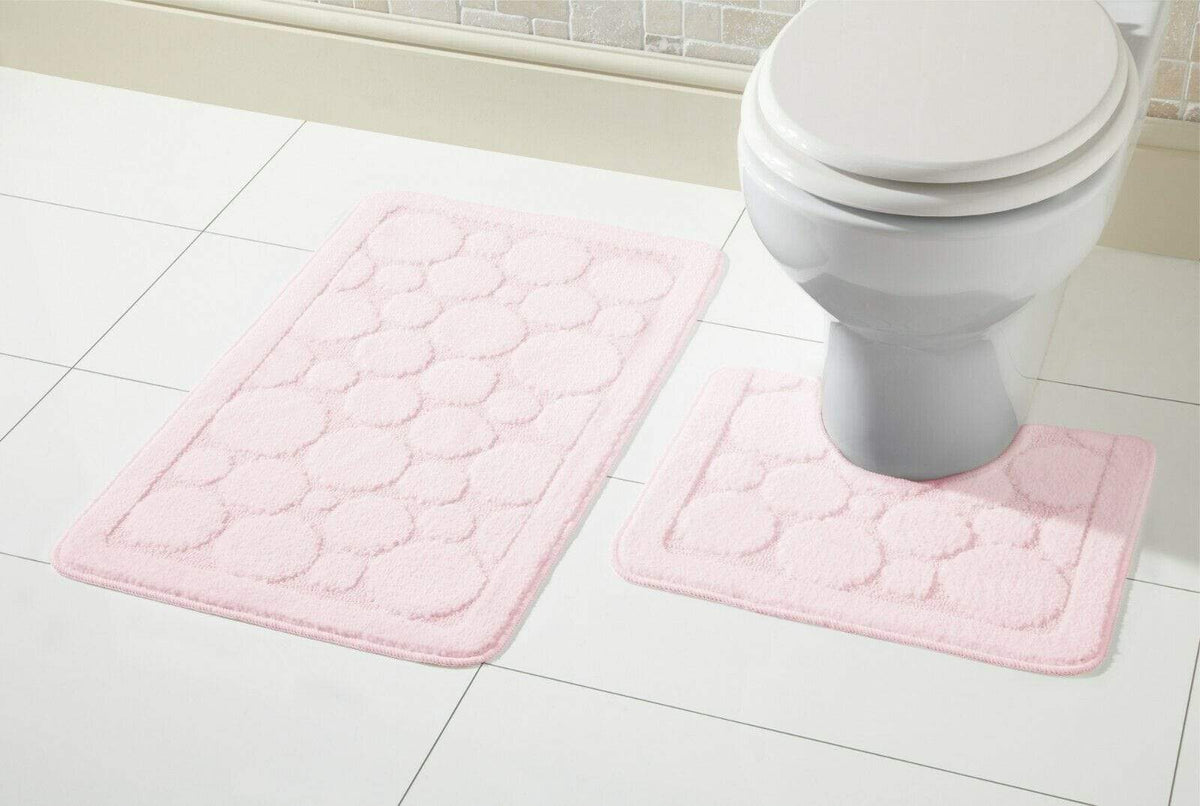 OLIVIA ROCCO Cali Bath Mat And Pedestal Set Ultra Soft Non Slip Highly Absorbent - Joe’s Haven