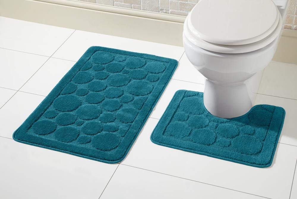 OLIVIA ROCCO Cali Bath Mat And Pedestal Set Ultra Soft Non Slip Highly Absorbent - Joe’s Haven