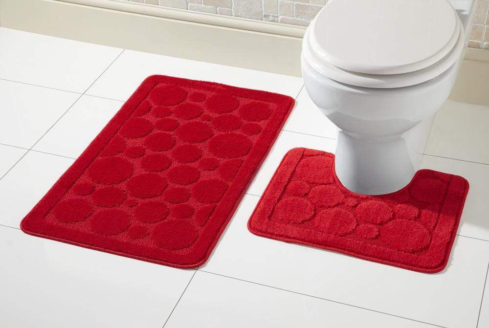 OLIVIA ROCCO Cali Bath Mat And Pedestal Set Ultra Soft Non Slip Highly Absorbent - Joe’s Haven