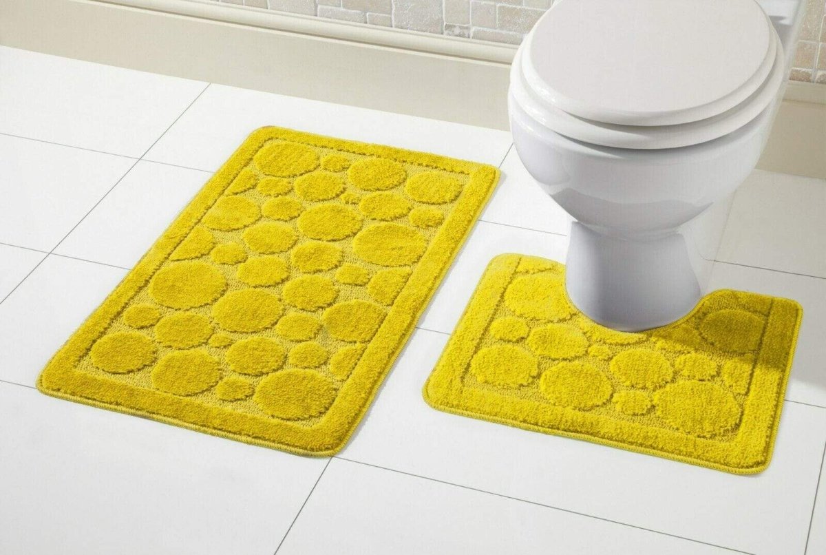 OLIVIA ROCCO Cali Bath Mat And Pedestal Set Ultra Soft Non Slip Highly Absorbent - Joe’s Haven