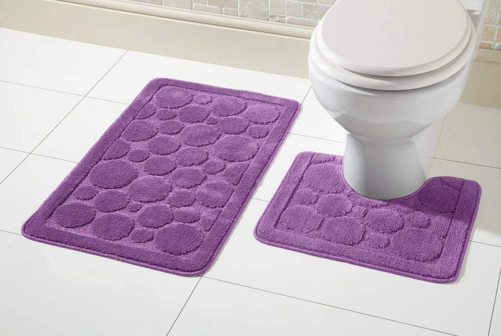 OLIVIA ROCCO Cali Bath Mat And Pedestal Set Ultra Soft Non Slip Highly Absorbent - Joe’s Haven