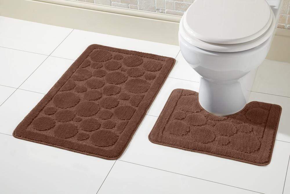 OLIVIA ROCCO Cali Bath Mat And Pedestal Set Ultra Soft Non Slip Highly Absorbent - Joe’s Haven