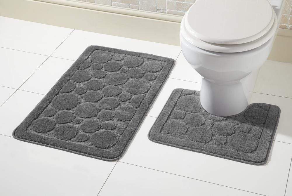 OLIVIA ROCCO Cali Bath Mat And Pedestal Set Ultra Soft Non Slip Highly Absorbent - Joe’s Haven