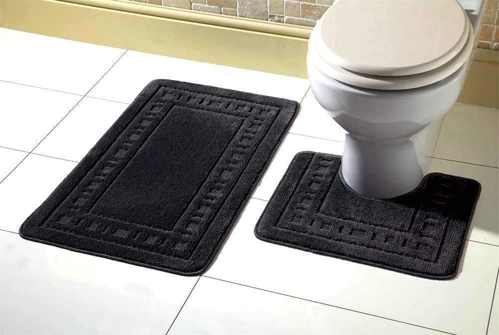 OLIVIA ROCCO Miami Bath Mat Set Ultra Absorbent Non Slip With Pedestal Multi colour - Joe’s Haven