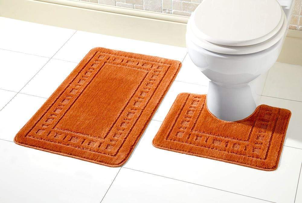 OLIVIA ROCCO Miami Bath Mat Set Ultra Absorbent Non Slip With Pedestal Multi colour - Joe’s Haven