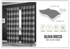 OLIVIA ROCCO Blackout Thermal Curtains Check Marble Design Light Blocking Panels Multiple - Joe’s Haven