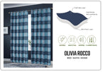 OLIVIA ROCCO Blackout Thermal Curtains Check Marble Design Light Blocking Panels Multiple - Joe’s Haven