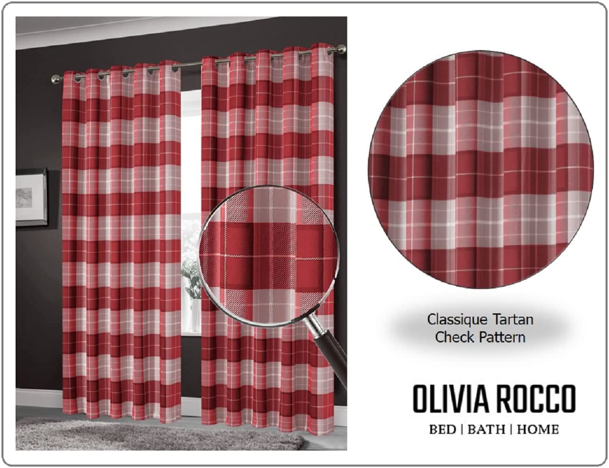 OLIVIA ROCCO Blackout Thermal Curtains Check Marble Design Light Blocking Panels Multiple - Joe’s Haven