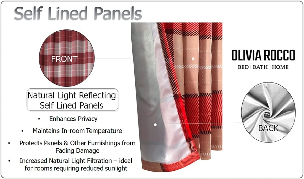 OLIVIA ROCCO Blackout Thermal Curtains Check Marble Design Light Blocking Panels Multiple - Joe’s Haven