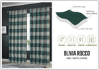 OLIVIA ROCCO Blackout Thermal Curtains Check Marble Design Light Blocking Panels Multiple - Joe’s Haven