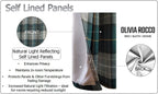 OLIVIA ROCCO Blackout Thermal Curtains Check Marble Design Light Blocking Panels Multiple - Joe’s Haven