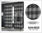 OLIVIA ROCCO Blackout Thermal Curtains Check Marble Design Light Blocking Panels Multiple - Joe’s Haven