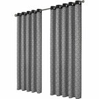OLIVIA ROCCO Milano Geometric Blackout Curtains Thermal Insulated Eyelet Pair Pencil Pleat - Joe’s Haven
