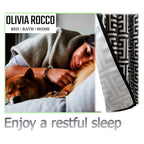OLIVIA ROCCO Milano Geometric Blackout Curtains Thermal Insulated Eyelet Pair Pencil Pleat - Joe’s Haven