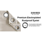 OLIVIA ROCCO Blackout Thermal Eyelet Curtains Natural colour Energy Efficient Ring Top - Joe’s Haven
