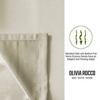 OLIVIA ROCCO Blackout Thermal Eyelet Curtains Natural colour Energy Efficient Ring Top - Joe’s Haven