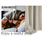 OLIVIA ROCCO Blackout Thermal Eyelet Curtains Natural colour Energy Efficient Ring Top - Joe’s Haven