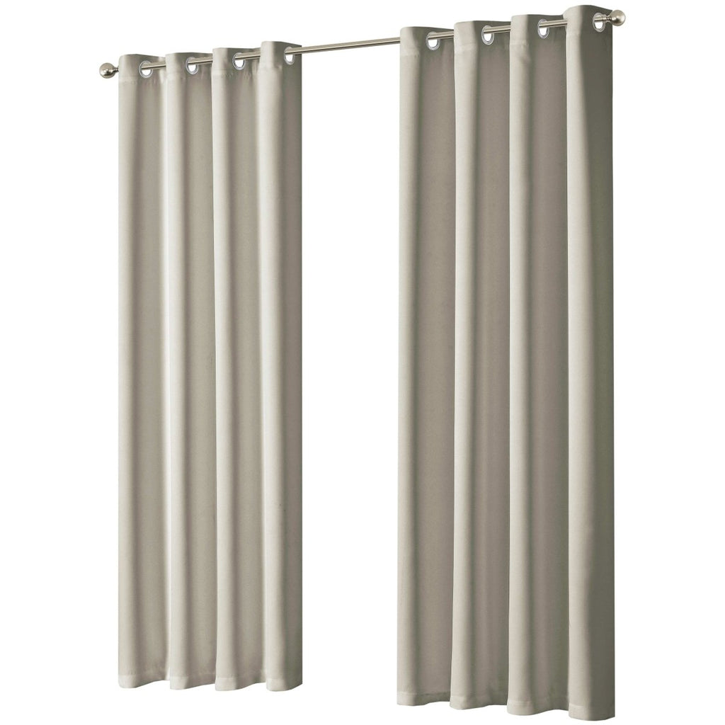 OLIVIA ROCCO Blackout Thermal Eyelet Curtains Natural colour Energy Efficient Ring Top - Joe’s Haven