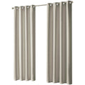 OLIVIA ROCCO Blackout Thermal Eyelet Curtains Natural colour Energy Efficient Ring Top - Joe’s Haven