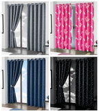 OLIVIA ROCCO Glow In The Dark Blackout Curtains With Thermal Panels Eyelet Pencil Pleat - Joe’s Haven