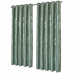OLIVIA ROCCO Leaf Sage Green Sparkle Blackout Curtains With Thermal Insulation Eyelet - Joe’s Haven