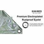 OLIVIA ROCCO Leaf Sage Green Sparkle Blackout Curtains With Thermal Insulation Eyelet - Joe’s Haven