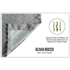 OLIVIA ROCCO Geometric Sparkle Blackout Curtains Silver Eyelet Ring Top Soft Thermal - Joe’s Haven