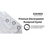 OLIVIA ROCCO Leaf White Sparkle Blackout Curtains Super Soft Fabric Thermal Insulated - Joe’s Haven