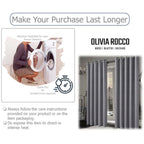OLIVIA ROCCO Paris Eyelet Jacquard Curtains Grey Geometric Pattern Thermal Insulated - Joe’s Haven