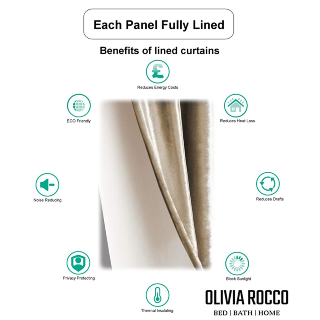 OLIVIA ROCCO Paris Eyelet Jacquard Curtains Natural Geometric Pattern Thermal Insulated - Joe’s Haven