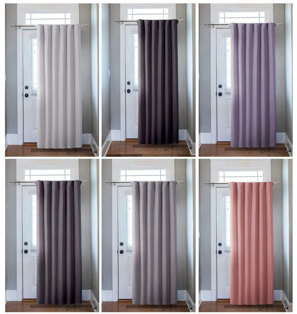 OLIVIA ROCCO Capri Thermal Door Curtain 46x84 Inches For Energy Efficiency And Noise - Joe’s Haven