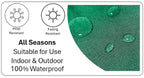 OLIVIA ROCCO Banza Waterproof Cushion Covers 43 x 43 cm Reversible Breathable Decorative - Joe’s Haven