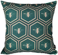 OLIVIA ROCCO Emerald Bees Waterproof Cushion Covers 43 x 43 cm Reversible Breathable - Joe’s Haven