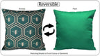 OLIVIA ROCCO Emerald Bees Waterproof Cushion Covers 43 x 43 cm Reversible Breathable - Joe’s Haven