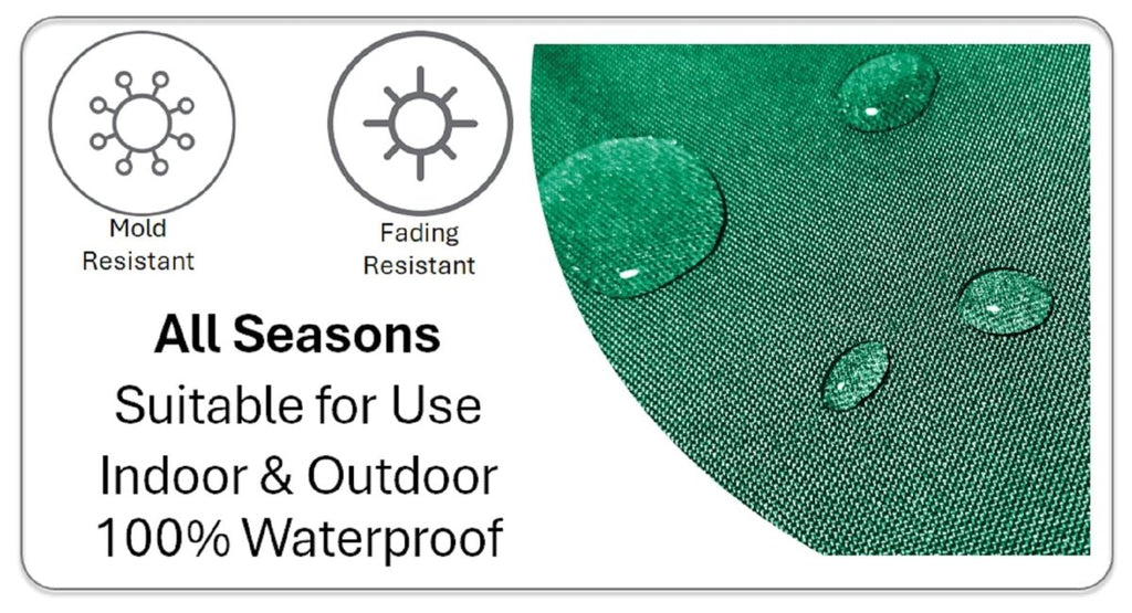 OLIVIA ROCCO Emerald Bees Waterproof Cushion Covers 43 x 43 cm Reversible Breathable - Joe’s Haven