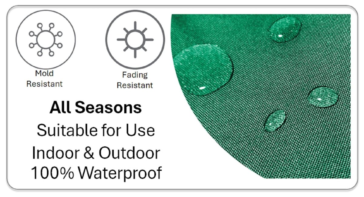 OLIVIA ROCCO Emerald Bees Waterproof Cushion Covers 43 x 43 cm Reversible Breathable - Joe’s Haven
