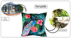 OLIVIA ROCCO Peacock Waterproof Cushion Covers 43 X 43 CM Reversible Breathable Bedroom Refresh Sofa Accent - Joe’s Haven