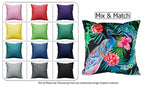 OLIVIA ROCCO Peacock Waterproof Cushion Covers 43 X 43 CM Reversible Breathable Bedroom Refresh Sofa Accent - Joe’s Haven