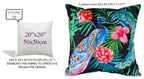 OLIVIA ROCCO Peacock Waterproof Cushion Covers 43 X 43 CM Reversible Breathable Bedroom Refresh Sofa Accent - Joe’s Haven