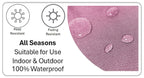 OLIVIA ROCCO Peacock Waterproof Cushion Covers 43 X 43 CM Reversible Breathable Bedroom Refresh Sofa Accent - Joe’s Haven