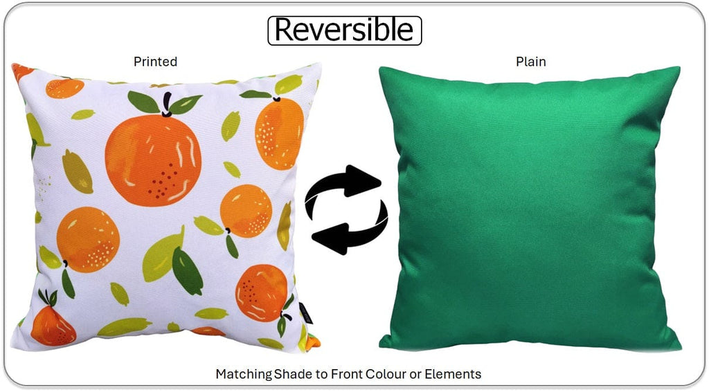 OLIVIA ROCCO Summer Fruits Waterproof Cushion Covers 43 x 43 cm Reversible Indoor Outdoor - Joe’s Haven
