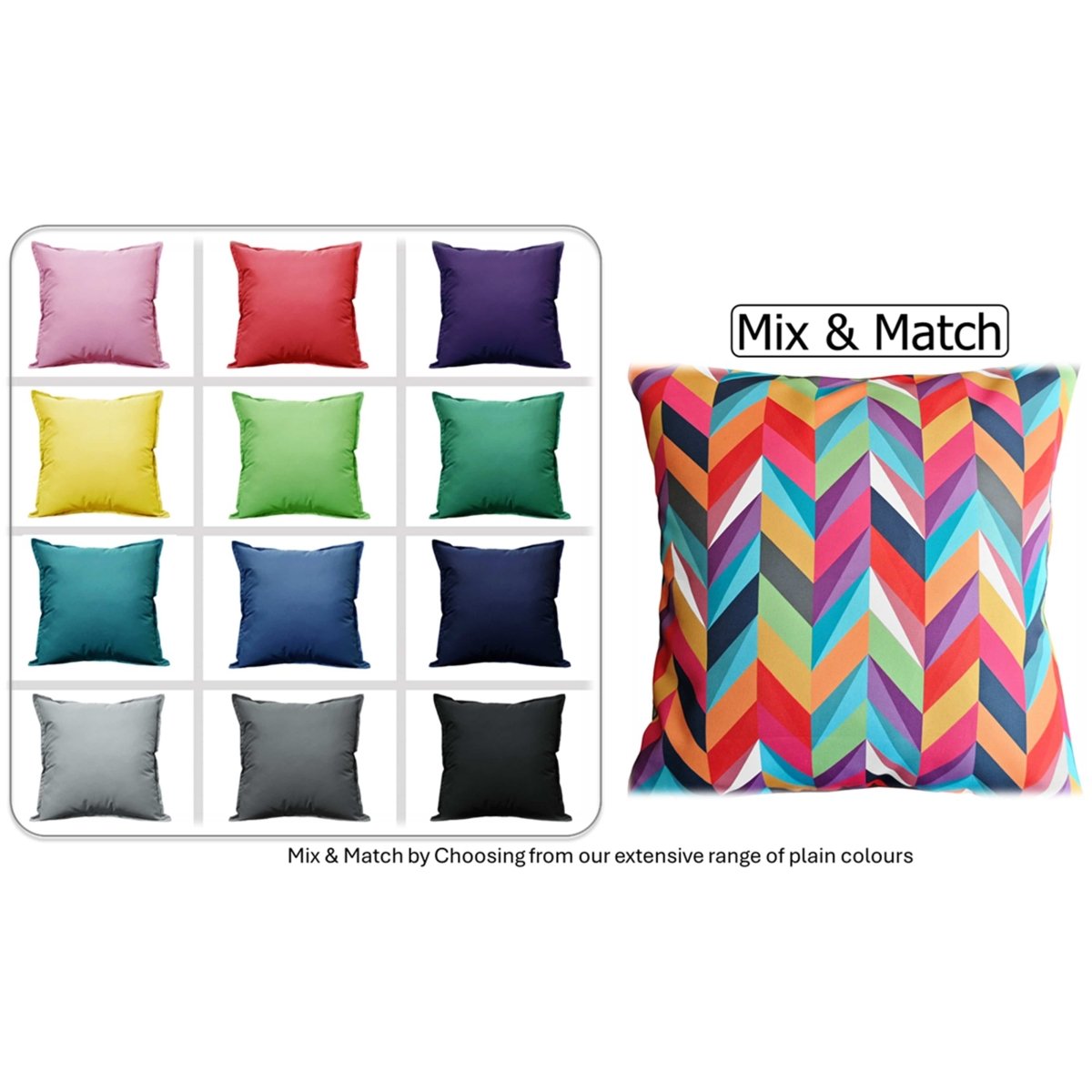 OLIVIA ROCCO Cushion Covers 43x43 Cm Outdoor Waterproof Breathable For Garden Patio Sofa - Joe’s Haven