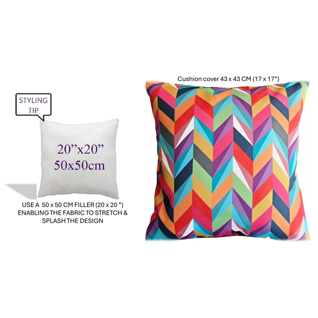 OLIVIA ROCCO Cushion Covers 43x43 Cm Outdoor Waterproof Breathable For Garden Patio Sofa - Joe’s Haven