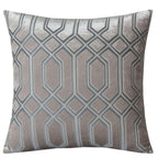 OLIVIA ROCCO Luxe Geo Velvet Cushion Covers 2 Pack Champagne Geometric Decorative - Joe’s Haven