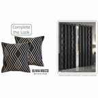 OLIVIA ROCCO Geo Sparkle Cushion Covers 2 Pack Geometric Decorative Pillow Cases Black Hotel - Style Sofa or Bed Accent - Joe’s Haven