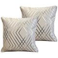 OLIVIA ROCCO Geo Sparkle Cushion Covers 2 Pack Natural For Sofa Bed Chair Lounge - Joe’s Haven