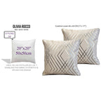 OLIVIA ROCCO Geo Sparkle Cushion Covers 2 Pack Natural For Sofa Bed Chair Lounge - Joe’s Haven