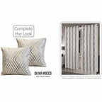 OLIVIA ROCCO Geo Sparkle Cushion Covers 2 Pack Natural For Sofa Bed Chair Lounge - Joe’s Haven
