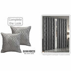OLIVIA ROCCO Geo Sparkle Geometric Silver Cushion Covers 2 Pack For Sofa Bedroom Refresh Sofa Accent - Joe’s Haven